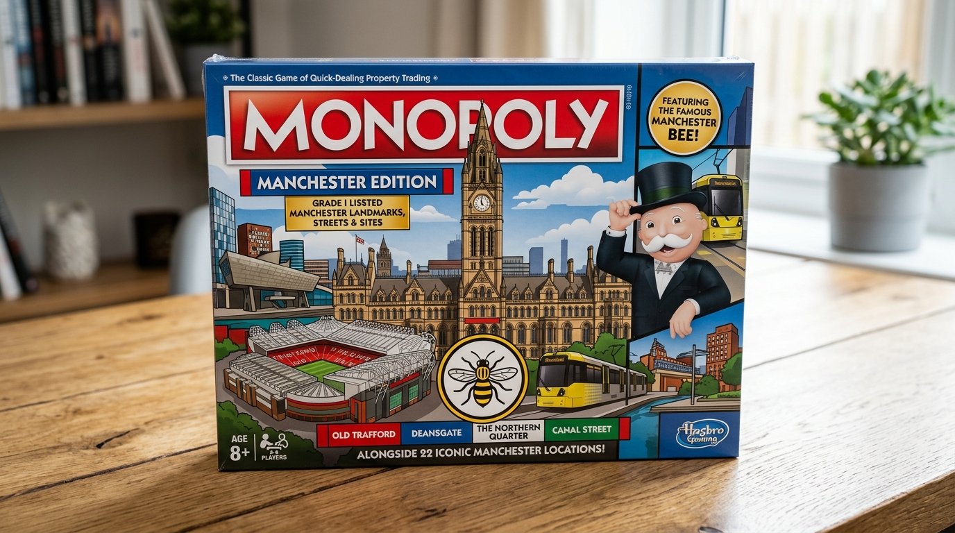 Official Manchester Edition Monopoly Board Game